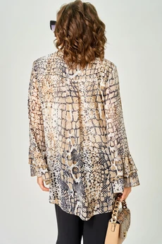 Блузка 7221 принт питон EVA GRANT