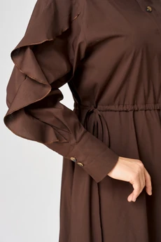 Платье 7223 шоколад EVA GRANT