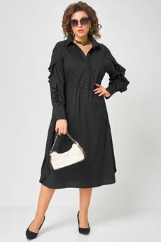 Платье 7223 черный EVA GRANT