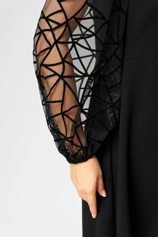 Платье 7225Д черный EVA GRANT