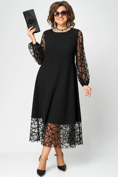 Платье 7225Д черный EVA GRANT