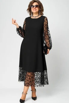 Платье 7225Д черный EVA GRANT