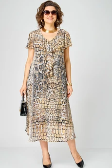 Платье  7234 принт питон EVA GRANT
