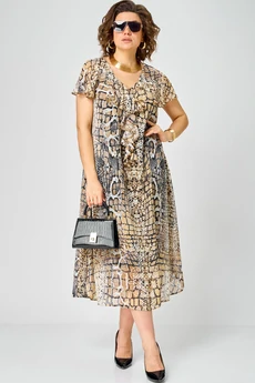 Платье  7234 принт питон EVA GRANT