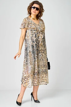Платье  7234 принт питон EVA GRANT