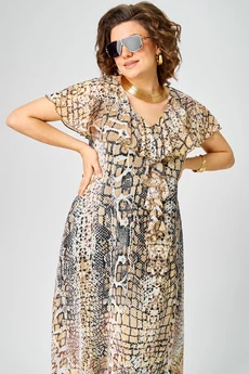 Платье  7234 принт питон EVA GRANT