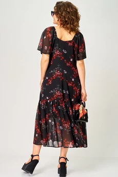 Платье 7246 принт цветочек EVA GRANT