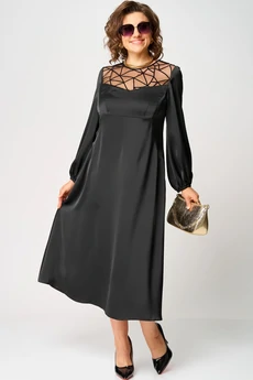 Платье 7268В черный EVA GRANT