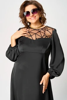 Платье 7268В черный EVA GRANT