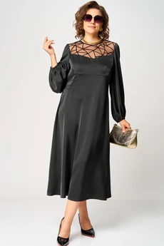 Платье 7268В черный EVA GRANT