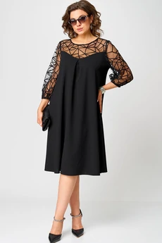 Платье 7279С черный EVA GRANT