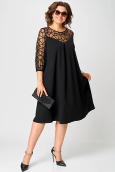 Платье 7279С черный EVA GRANT