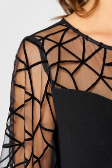 Платье 7279С черный EVA GRANT