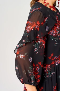 Платье 7281А цветочный принт EVA GRANT