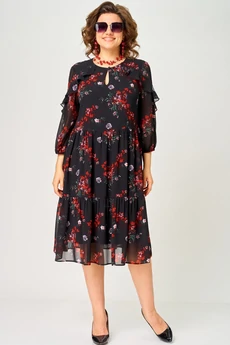 Платье 7281А цветочный принт EVA GRANT