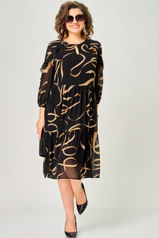 Платье 7281А принт ленты EVA GRANT