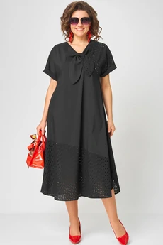 Платье 7293 черный EVA GRANT