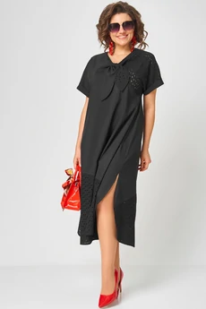 Платье 7293 черный EVA GRANT