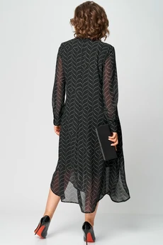 Платье 7293 черная абстракция EVA GRANT