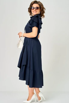 Платье 7297 синий EVA GRANT