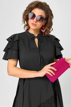 *Платье 7297 черный EVA GRANT