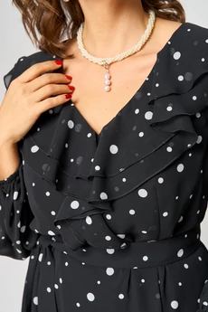 Платье 7297В принт горох EVA GRANT