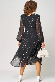 Платье 7297В принт горох EVA GRANT