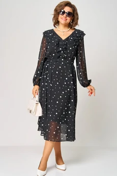 Платье 7297В принт горох EVA GRANT