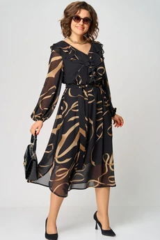 Платье 7297В принт ленты EVA GRANT