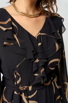 Платье 7297В принт ленты EVA GRANT