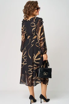 Платье 7297В принт ленты EVA GRANT