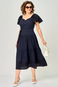 Платье 7297С синий EVA GRANT