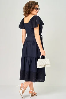 Платье 7297С синий EVA GRANT