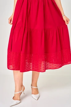 Платье 7297С красный EVA GRANT