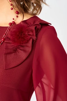 Платье 7310D красный EVA GRANT