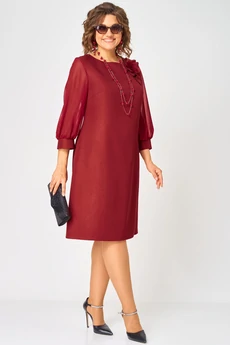 Платье 7310D красный EVA GRANT