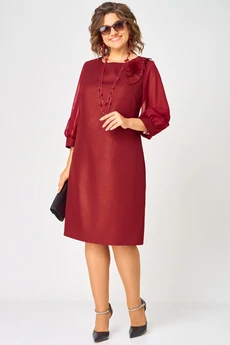 Платье 7310D красный EVA GRANT