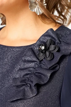 Платье 7310D синий баклажан EVA GRANT