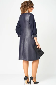 Платье 7310D синий баклажан EVA GRANT
