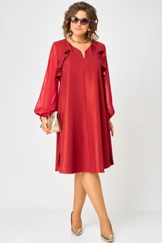 Платье 7322А красный EVA GRANT