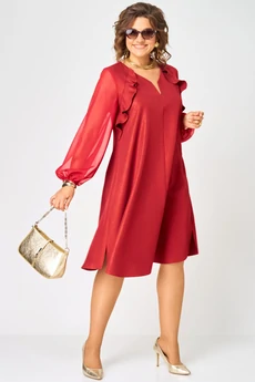 Платье 7322А красный EVA GRANT