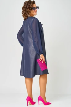 Платье 7322А синий баклажан EVA GRANT