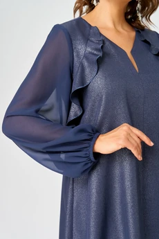 Платье 7322А синий баклажан EVA GRANT