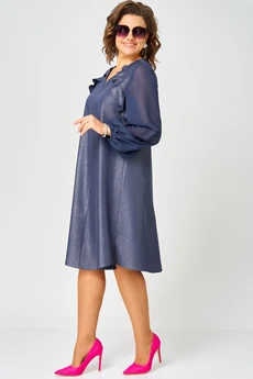 Платье 7322А синий баклажан EVA GRANT