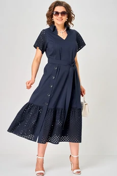 Платье 7325 темно-синий EVA GRANT