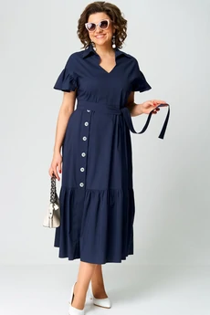 Платье 7325В темно-синий EVA GRANT