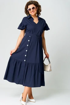 Платье 7325В темно-синий EVA GRANT