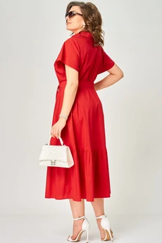 Платье 7325В красный EVA GRANT