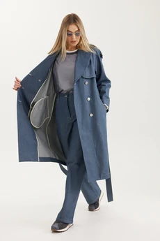 Плащ 4710 синий Elady