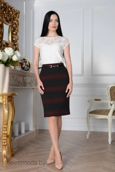 Юбка 3314 красный Elite Moda